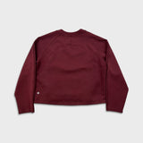 Lululemon AirWrap Modal Crew Womens Size 6 Red Cropped Sweatshirt Pullover