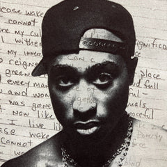 Cross Colours Tupac Shakur T Shirt Mens Large Red Portrait Graphic Rap Tee