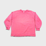 Lululemon Perfectly Oversized Crew Womens Size 12 Pink Faded Pullover Sweatshirt