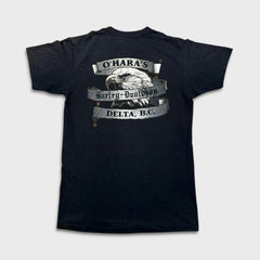 Vintage 1991 Harley Davidson Great American Hog T Shirt Mens Medium Black 3D Emblem USA