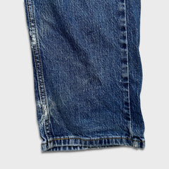 Levi's 505 Jeans Mens 32x32 Blue Regular Fit Straight Leg Medium Wash Denim Pants