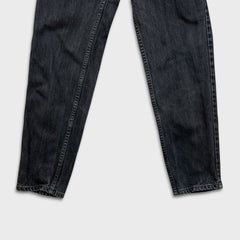 Vintage Levi's 550 Jeans Womens 27x30 Black Relaxed Fit Tapered Leg 90s Denim Pants