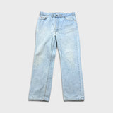 Vintage 90s Levi's 619 Jeans Mens 36x30 Orange Tab Straight Leg Light Wash Denim Pants