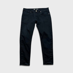 Karl Lagerfeld Paris Jeans Mens 34x27 Black Dark Wash Slim Taper Stretch Denim Pants
