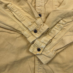 Vintage 90s Levi's Denim Shirt Mens Medium Orange Red Tab Light Wash Button Up