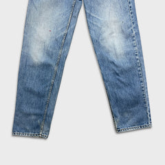 Vintage Levi's 550 Jeans Mens 34x34 Blue Relaxed Fit Tapered Leg 90s Light Wash Denim Pants