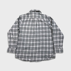Dickies Shirt Mens Large Gray Plaid Flannel Workwear Long Sleeve Button Up