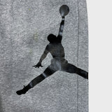 Vintage Y2K Nike Jordan Sweatpants Mens Medium Gray Jumpman Taper Leg Jogger