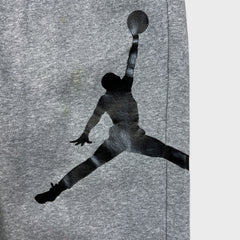 Vintage Y2K Nike Jordan Sweatpants Mens Medium Gray Jumpman Taper Leg Jogger