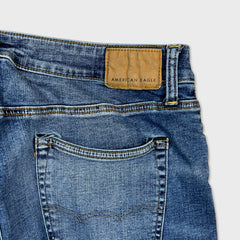 American Eagle Jeans Mens 34x32 Blue Airflex + Athletic Straight Medium Wash Denim Pants