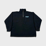Vintage Y2K Toronto Blue Jays Fleece Mens XL Black Baseball MLB 1/4 Zip Jacket