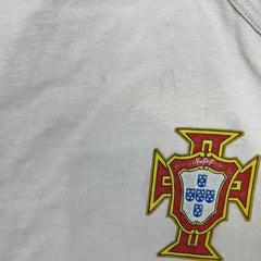 Vintage 2010 South Africa World Cup Portugal T Shirt Mens XL White Soccer Tee