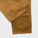 Carhartt Pants Womens 28x28 Brown Straight Leg Canvas Carpenter Workwear Trouser