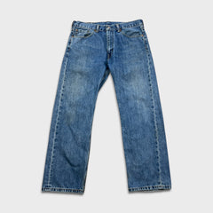 Levi's 505 Jeans Mens 33x29 Blue Regular Fit Straight Leg Medium Wash Denim Pants
