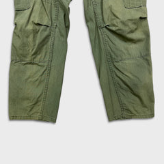 Vintage 80s Rothco BDU Pants Mens Green 31x28 Ripstop Army Military USA Cargo