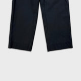 Vintage 90s Moores Dress Pants Mens 28x26 Black Straight Wool Blend Pleated Trousers