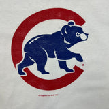 Vintage 2007 Chicago Cubs T Shirt Mens Large White MLB Baseball Distressed Ringer Tee