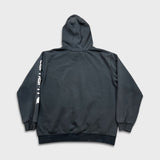 Carhartt Hoodie Mens Large Black Loose Fit Faded Workwear Hooded Sweatshirt