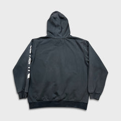 Carhartt Hoodie Mens Large Black Loose Fit Faded Workwear Hooded Sweatshirt