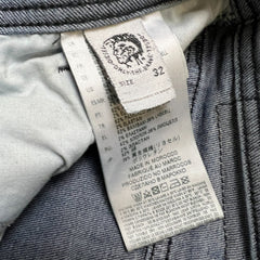 Diesel Jeans Mens 32x34 Blue Larkee Beex Regular Tapered Light Wash Denim Pants