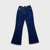 Vintage 90s Diesel Bold Flare Jeans Womens 26x30 Blue Dark Wash Pants