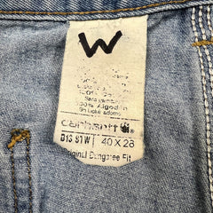 Carhartt B13 STW Jeans Mens 40x28 Blue Original Dungaree Fit Workwear Loose Baggy Pants