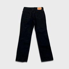 Levi's 516 Jeans Mens 32x30 Black Slim Straight Leg Dark Wash Faded Denim Pants