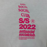 SS 2022 Anti Social Social Club T Shirt Mens Large White ASSC USA Graphic Tee