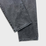 Vintage Y2K Levi's 505 Jeans Mens 33x32 Black Regular Fit Straight Leg Dark Wash Faded Denim Pants