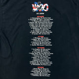 Vintage 2006 The Who T Shirt Mens Medium Black World Tour Double Sided Band Tee