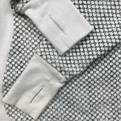 Lululemon Scuba Hoodie III Womens Size 6 White Dottie Eye Full Zip Hooded Sweater