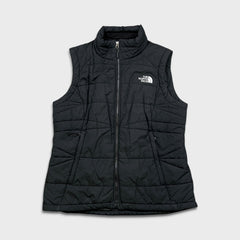 The North Face Vest Womens Large Black Full Zip Lightweight Outdoor Jacket