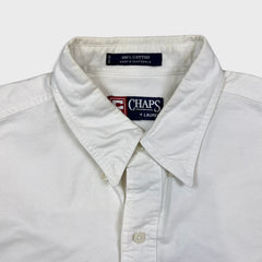 Vintage 90s Chaps Ralph Lauren Shirt Mens Large White Button Up