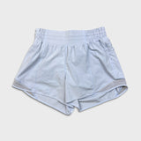 Lululemon Hotty Hot High-Rise Short 4" Womens Size 6 Blue Athletic Run Yoga