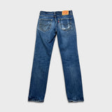 Levi's 511 Jeans Mens 32x32 Blue Slim Fit Distressed Medium Wash Faded Denim Pants