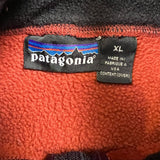 Vintage 90s Patagonia 1/4 Zip Vest Mens XL Orange USA Outdoor Fleece Jacket