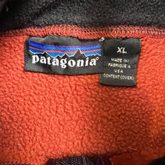 Vintage 90s Patagonia 1/4 Zip Vest Mens XL Orange USA Outdoor Fleece Jacket