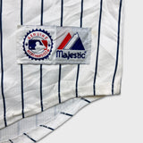 Vintage Majestic New York Yankees Jersey Mens Large White Sports MLB Baseball