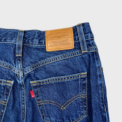 Levi's Mom Jean Womens 25x28 Blue Medium Wash High Rise Taper Leg Denim Pants