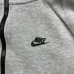 Nike Sportswear Hoodie Mens Medium Gray Tech Fleece Full Zip Hooded Sweater