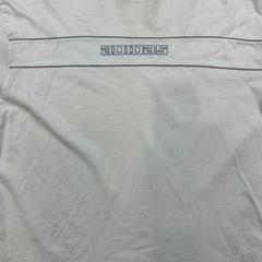 Vintage 90s Adidas T Shirt Mens XL White Spell Out Athletic Short Sleeve Tee