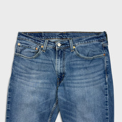 Levi's 511 Jeans Mens 34x34 Blue Slim Fit Mid Rise Light Wash Stretch Denim Pants
