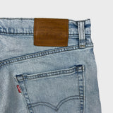 Levi's 502 Jeans Mens 33x34 Blue Regular Taper Fit Stretch Light Wash Denim Pants