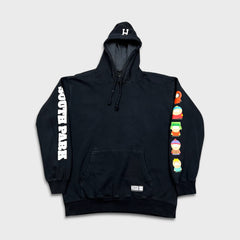 HUF x South Park Hoodie Mens Large Black Graphic Skateboard Hooded Sweatshirt
