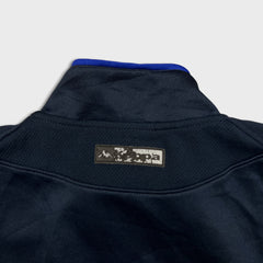 Vintage Y2K Kappa Sweatshirt Mens Medium Blue Japan University 1/4 Zip Tracksuit Top