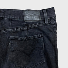 Levi's 314 Jeans Womens 32x30 Black Shaping Straight Dark Wash Stretch Denim Pants