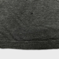 Armani Collezioni Polo Shirt Mens Small Grey Striped Lightweight Knit Tee