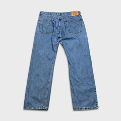 Vintage Y2K Levi's 505 Jeans Mens 36x30 Blue Regular Straight Fit Light Wash Denim Pants