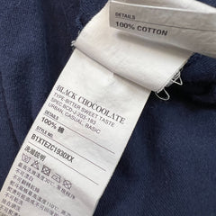 Black Chocoolate NYC T Shirt Mens Medium Blue Collegiate Arch Logo Tee