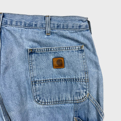 Carhartt B13 STW Jeans Mens 40x28 Blue Original Dungaree Fit Workwear Loose Baggy Pants